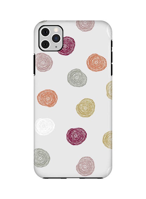 Protective Case Cover For Apple iPhone 11 Pro Max Circular Scribbles