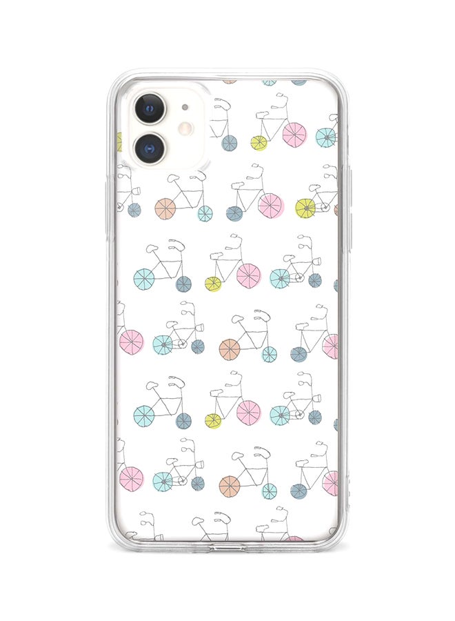 Protective Case Cover For Apple iPhone 11 Cycle Sribbles