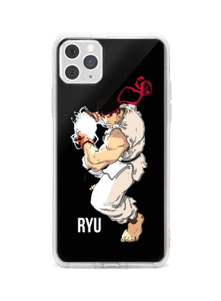 Protective Case Cover For Apple iPhone 11 Pro Max Street Fighter Ryu (Black) - v1568382549/N29927074A_1