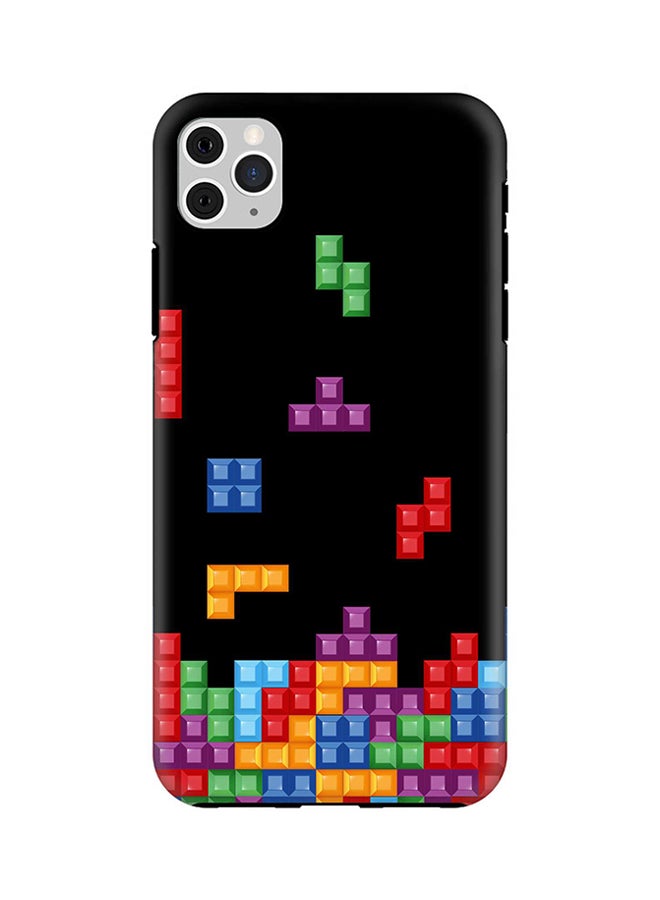 Protective Case Cover For Apple iPhone 11 Pro Tetris (Black)