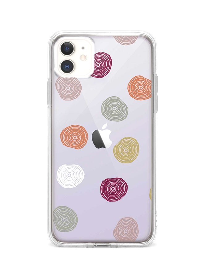 Stylizedd Protective Case Cover For Apple iPhone 11 Circular Scribbles