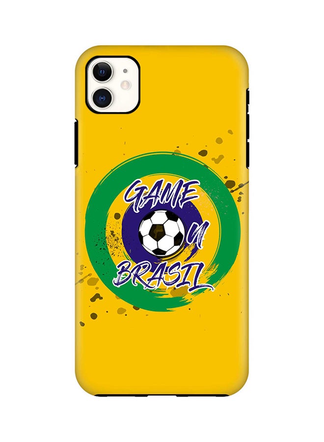 Stylizedd Protective Snap Case Cover For Apple iPhone 11 Game On Brazil
