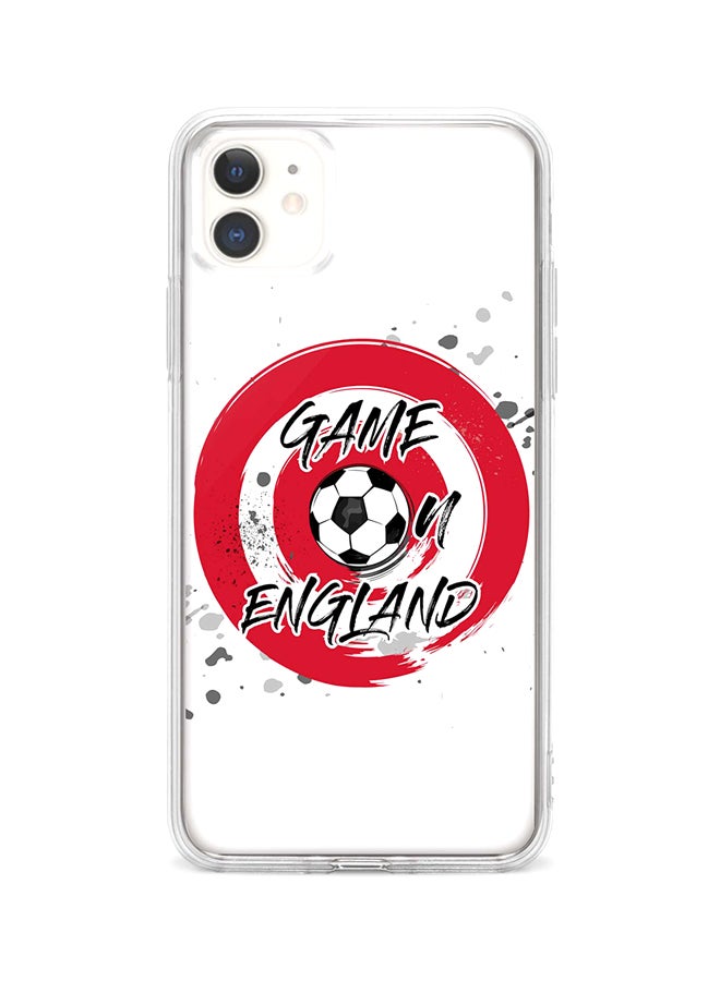 غطاء حماية واق لهاتف أبل آيفون 11 مكتوب عليه عبارة "Game On England"