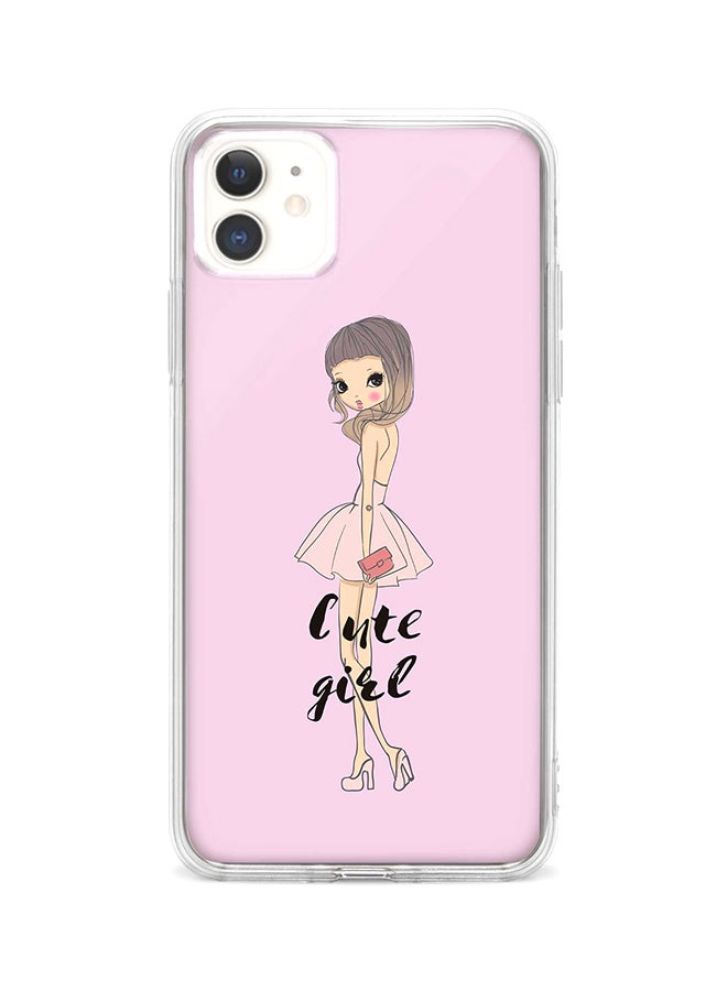 Protective Case Cover For Apple iPhone 11 Coy Cute Girl