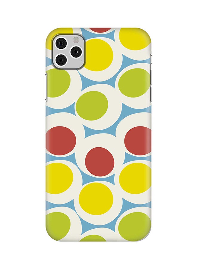 غطاء حماية واقٍ لهاتف أبل آيفون 11 برو ماكس نقشة فقاعات على طراز السبعينيات