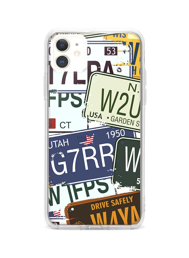 Stylizedd Protective Case Cover For Apple iPhone 11 Number Plates