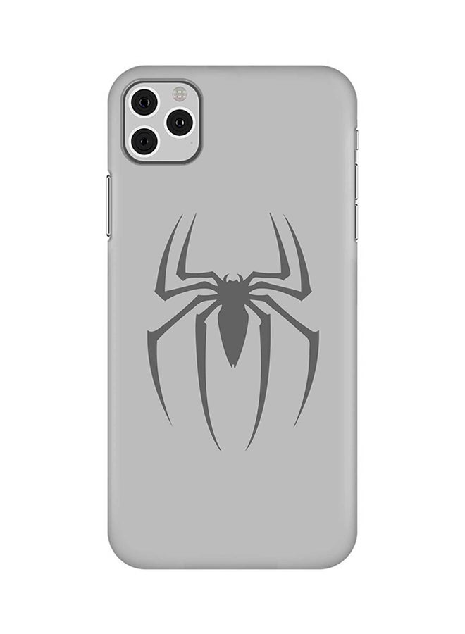 Stylizedd Protective Case Cover For Apple iPhone 11 Pro Max Spidermark (Grey)