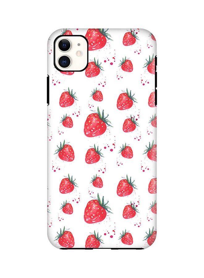 Stylizedd Protective Case Cover For Apple iPhone 11 White/Pink