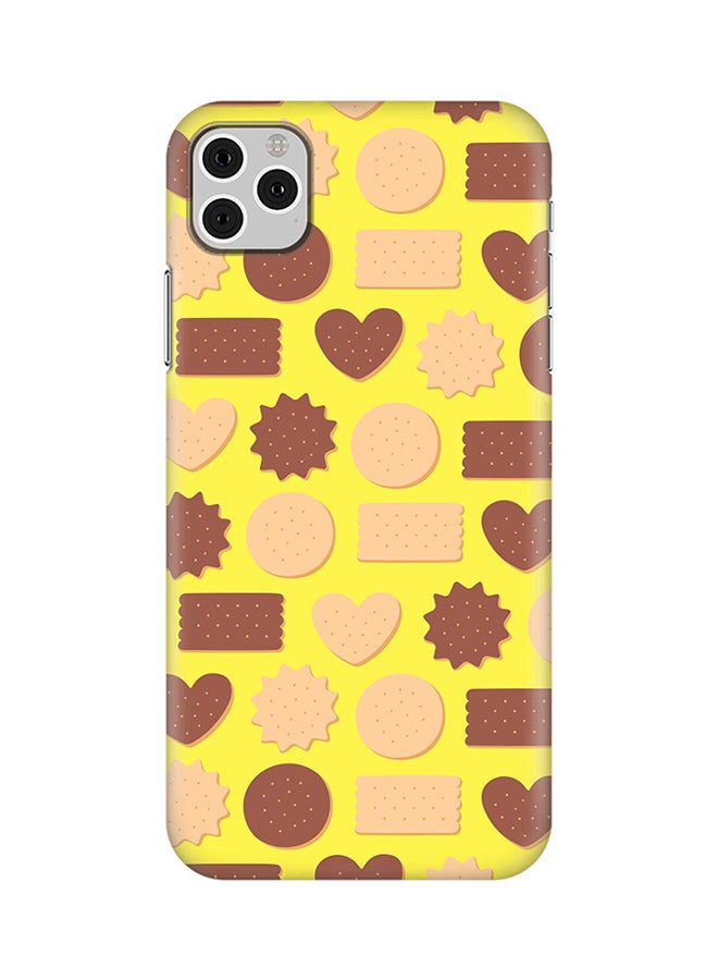 غطاء حماية واقي لهاتف أبل آيفون 11 برو مزين بنقش قطع بسكويت وقلوب