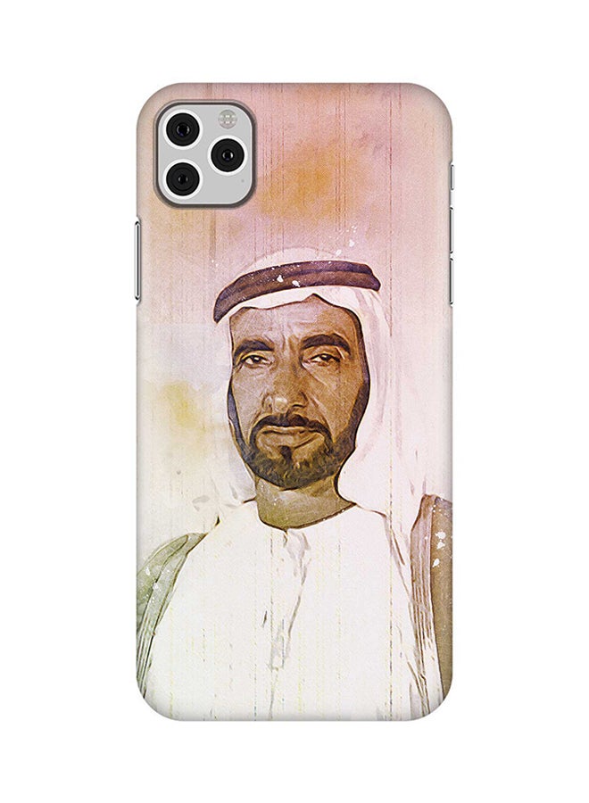 غطاء حماية واقي لهاتف أبل آيفون 11 برو نمط مطبوع بصورة الشيخ زايد الحكيم