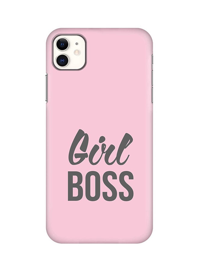 Protective Case Cover For Apple iPhone 11 Girl Boss (Pink)