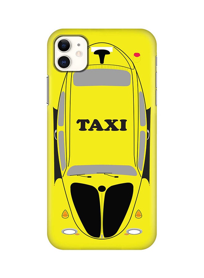 Protective Case Cover For Apple iPhone 11 Yellow Taxi