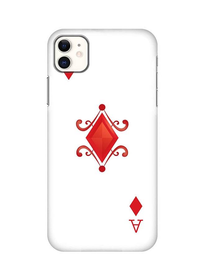 Stylizedd Protective Case Cover For Apple iPhone 11 Ace Of Diamonds 