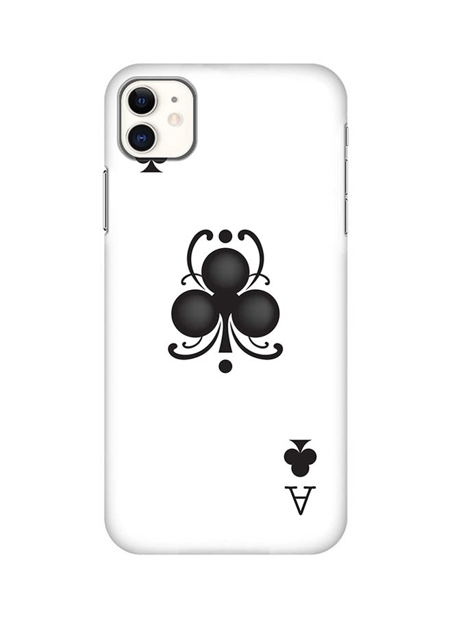 Stylizedd Protective Case Cover For Apple iPhone 11 Ace Of Clubs 