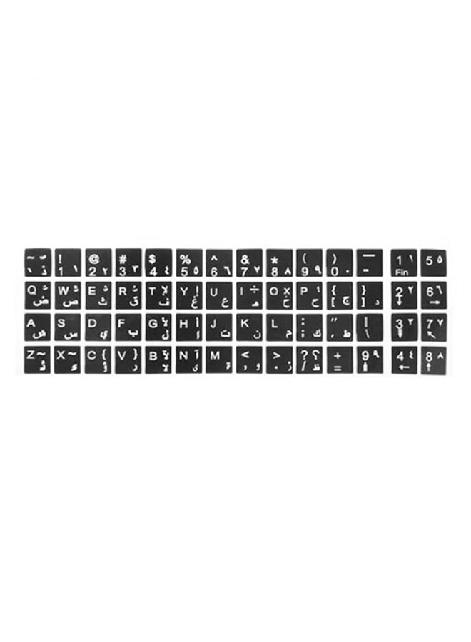 iSkin Protective Keyboard Ultra Fit Skin Layout Stickers Arabic Black 