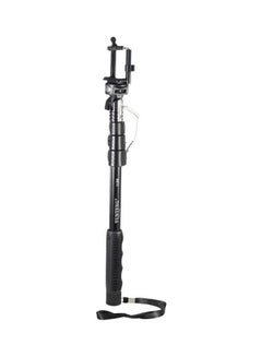 Selfie Stick With Self Timer Black