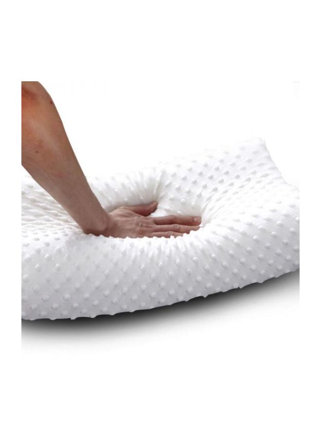 Memory Foam Massage Pillow Foam White 50x30x10cm  - Image 2