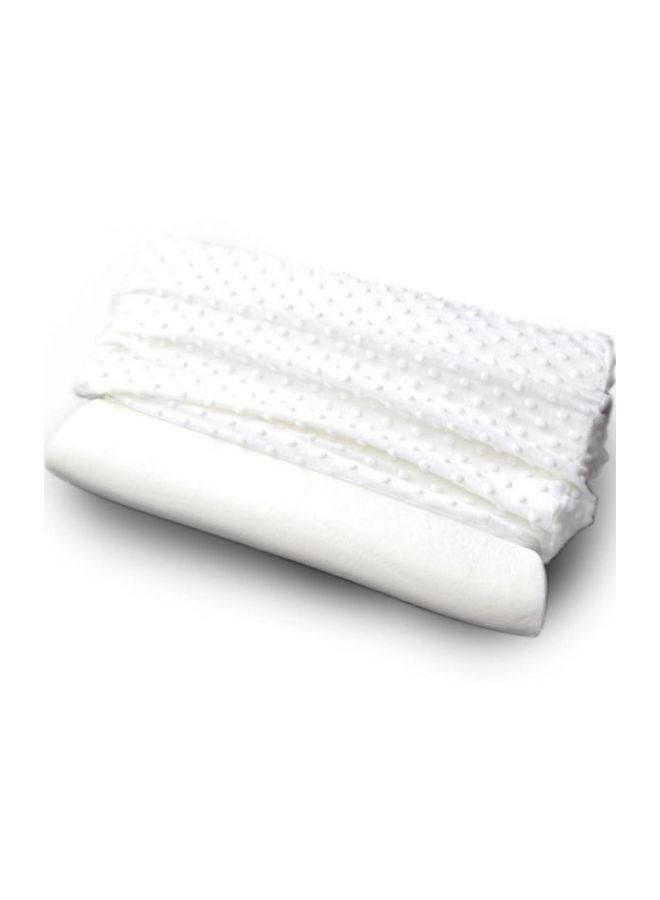 Memory Foam Massage Pillow Foam White 50x30x10cm  - Image 3