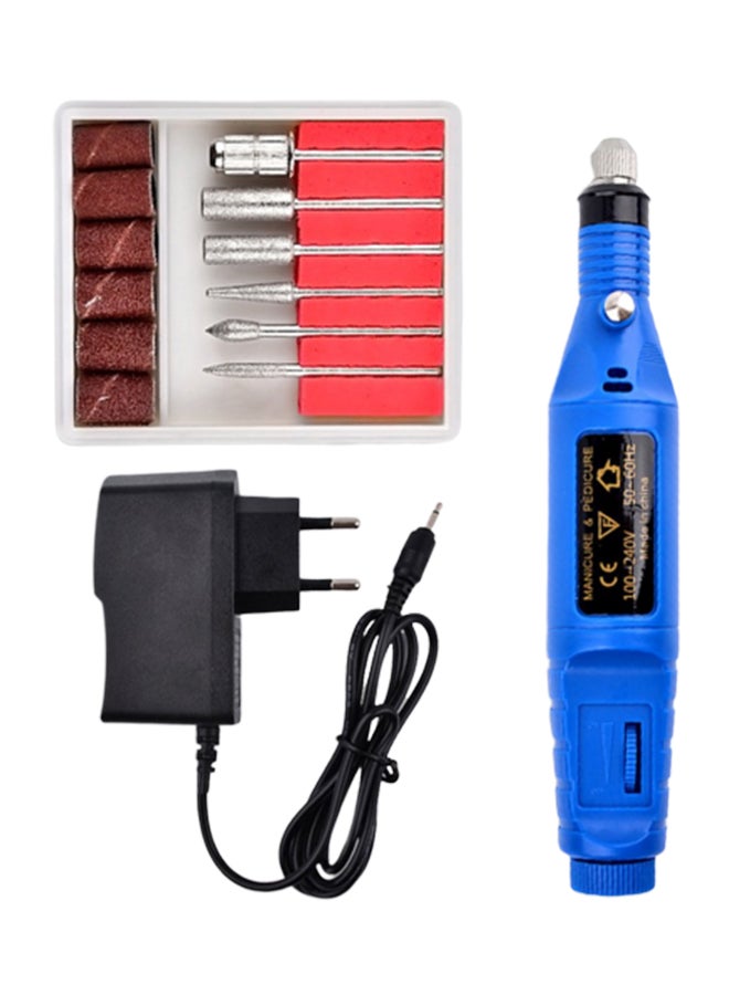 Generic Mini Electronic Nail Drill Machine Set Multicolour 
