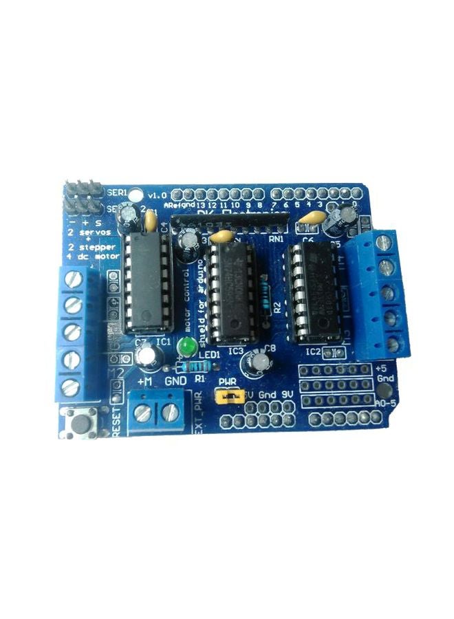 Pcchips 4-Channel  Motor Shield Blue/Silver/Black