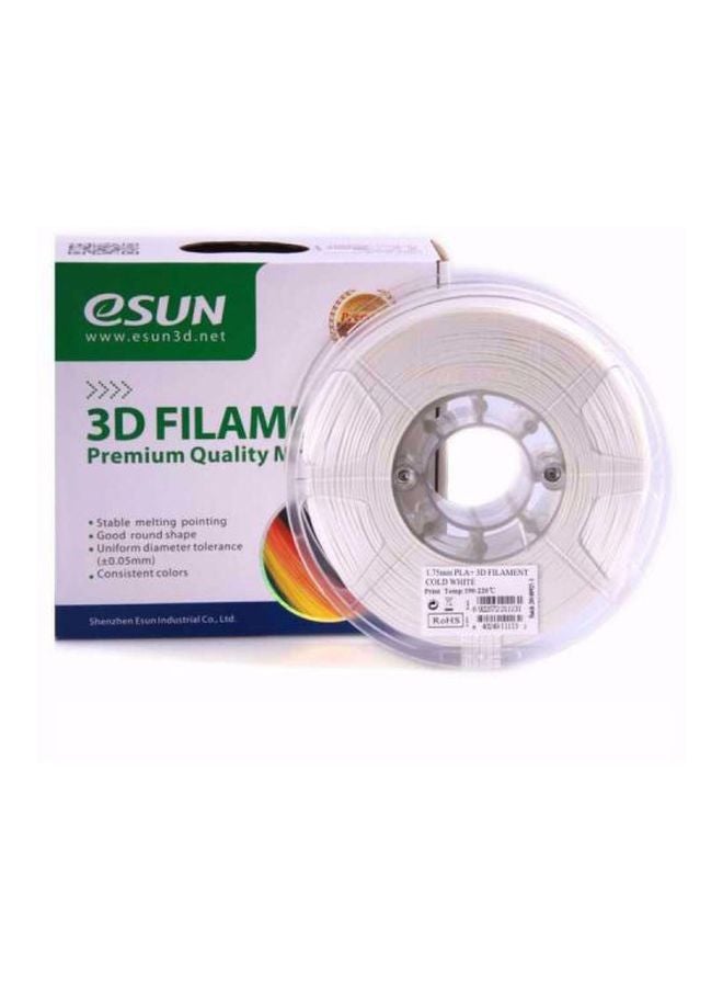 eSUN - 3D Printing PLA Filament White/Clear - Image 1