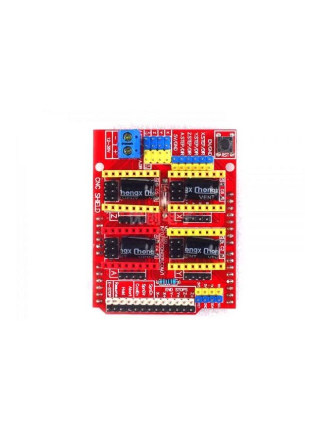 Arduino - UNO CNC Shield For Arduino Red/Black/Yellow - Image 1