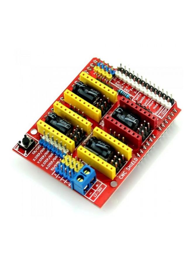 Arduino - UNO CNC Shield For Arduino Red/Black/Yellow - Image 1