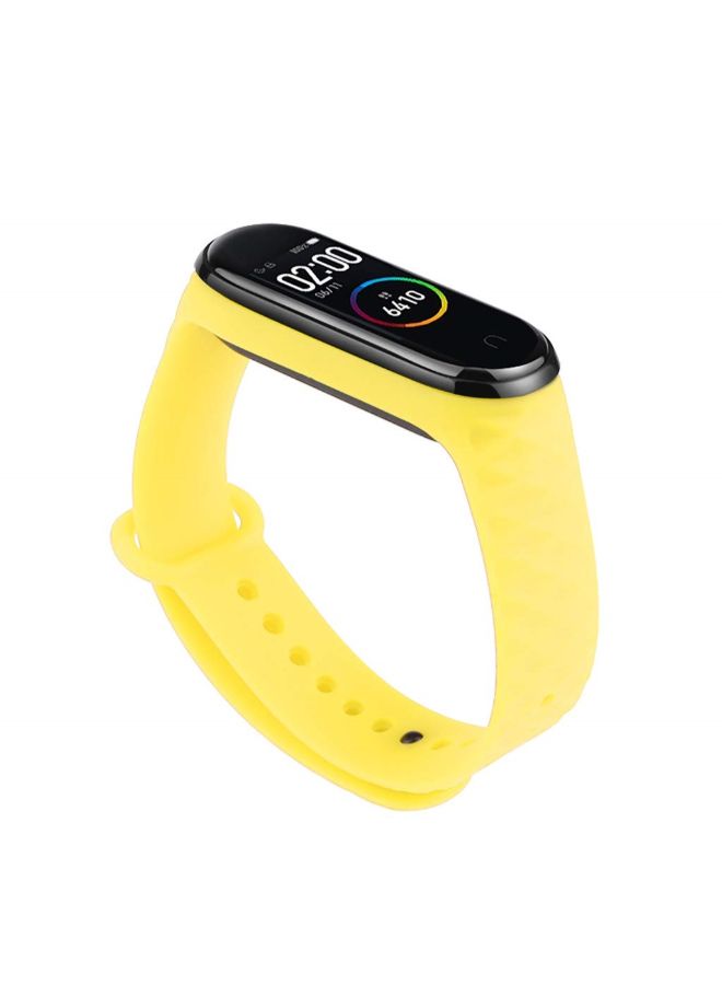INEIX - Replacement Watch Strap For Xiaomi Mi Band 4 Yellow - Image 1