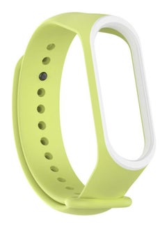 INEIX Replacement Watch Strap For Xiaomi Mi Band 4 Green/White  - Image 1