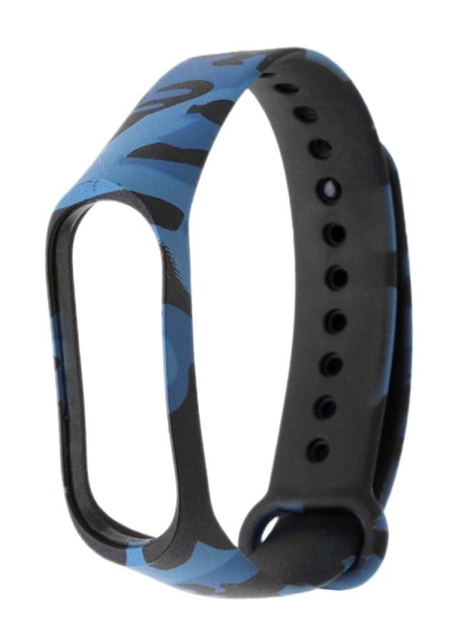 INEIX - Replacement Watch Strap For Xiaomi Mi Band 4 Black/Blue - Image 1