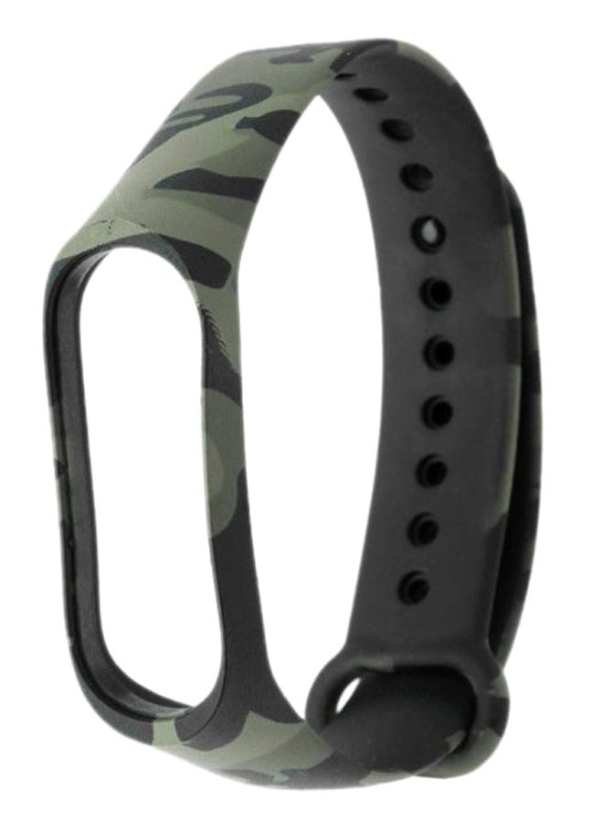 INEIX - Replacement Watch Strap For Xiaomi Mi Band 4 Black/Green - Image 1