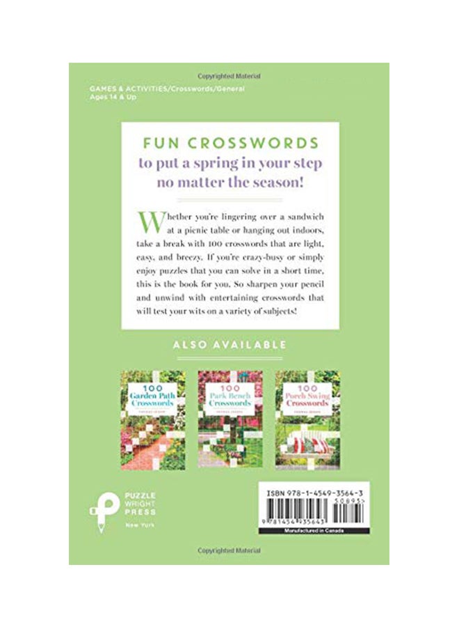100 Picnic Table Crosswords Paperback English by Joseph, Thomas - 07-May-19  - Image 2