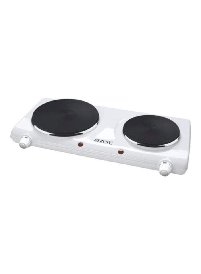 REBUNE 2 Burner Stove RE-4-013 White/Black 