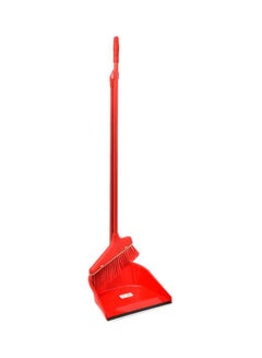 PAT Dust Cleaning Brush With Pan Red 70centimeter 
