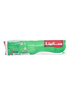 Sanita 30-Piece Plastic Garbage Bag Set White 