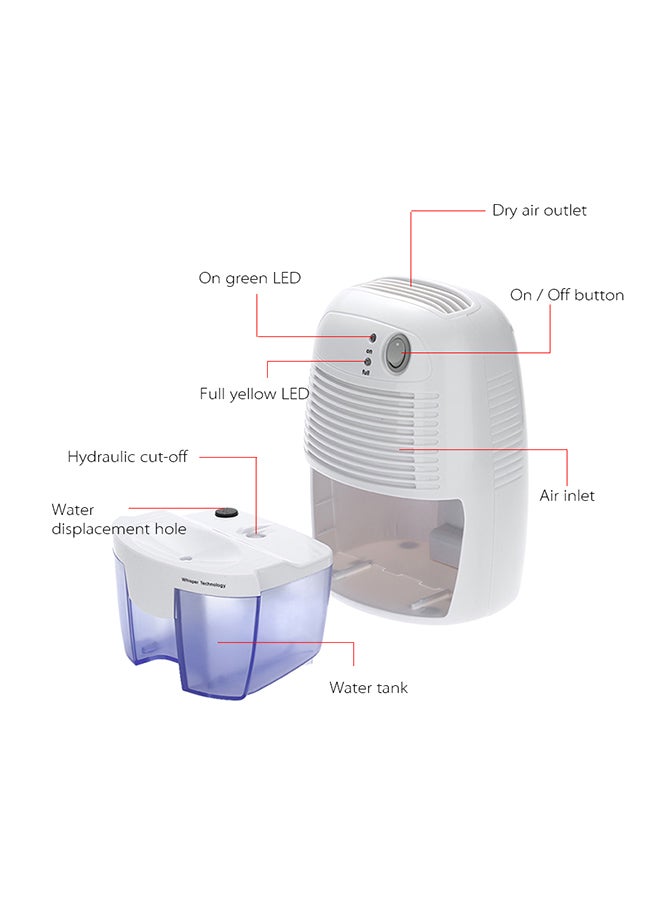Ultra-mini Dehumidifier 500ml 1H16433US White - Image 4
