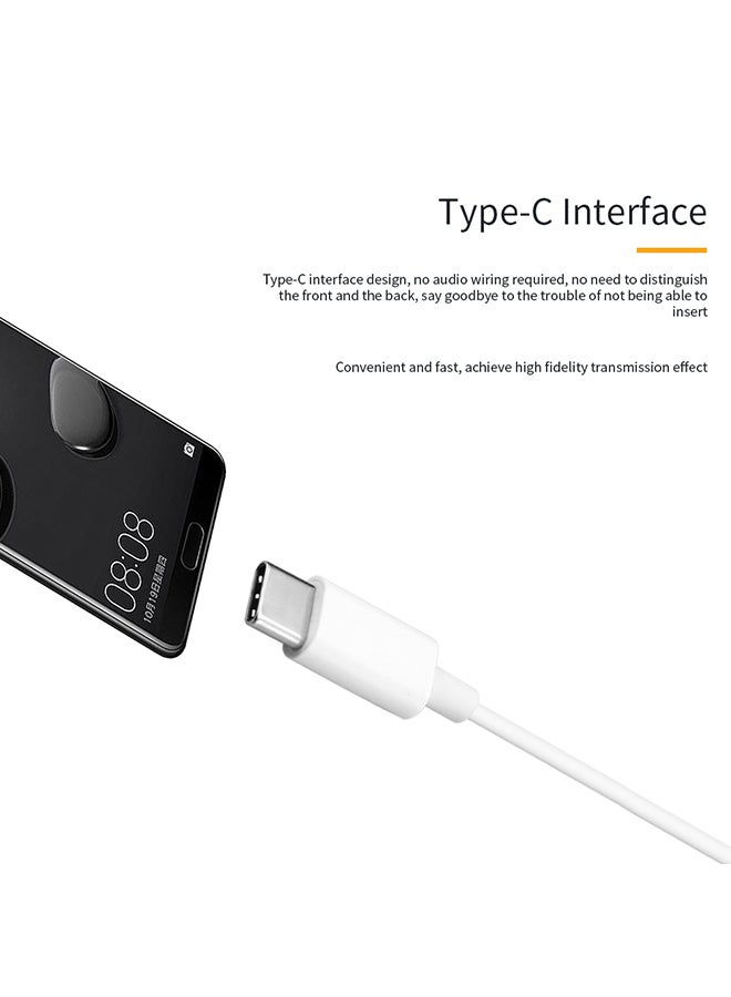 Wopow - Universal Type-C Phone Headset White - Image 1