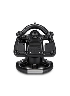 Generic Racing Game Wireless Steering Wheel With Brake Pedal  - Image 3
