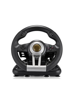 Generic Racing Game Wireless Steering Wheel With Brake Pedal  - Image 1