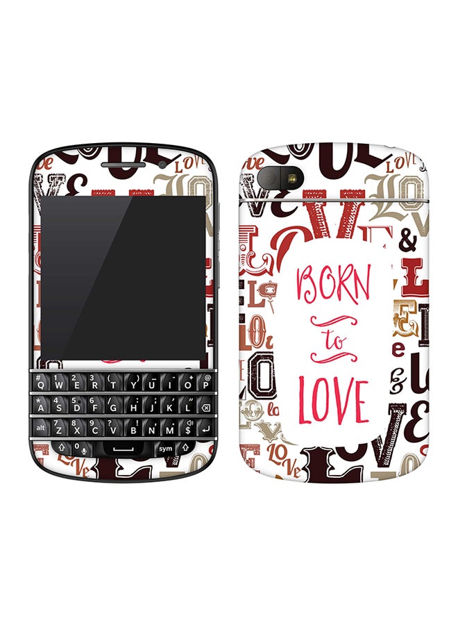 Stylizedd - Vinyl Skin Decal For BlackBerry Q10 Born To Love - Image 1