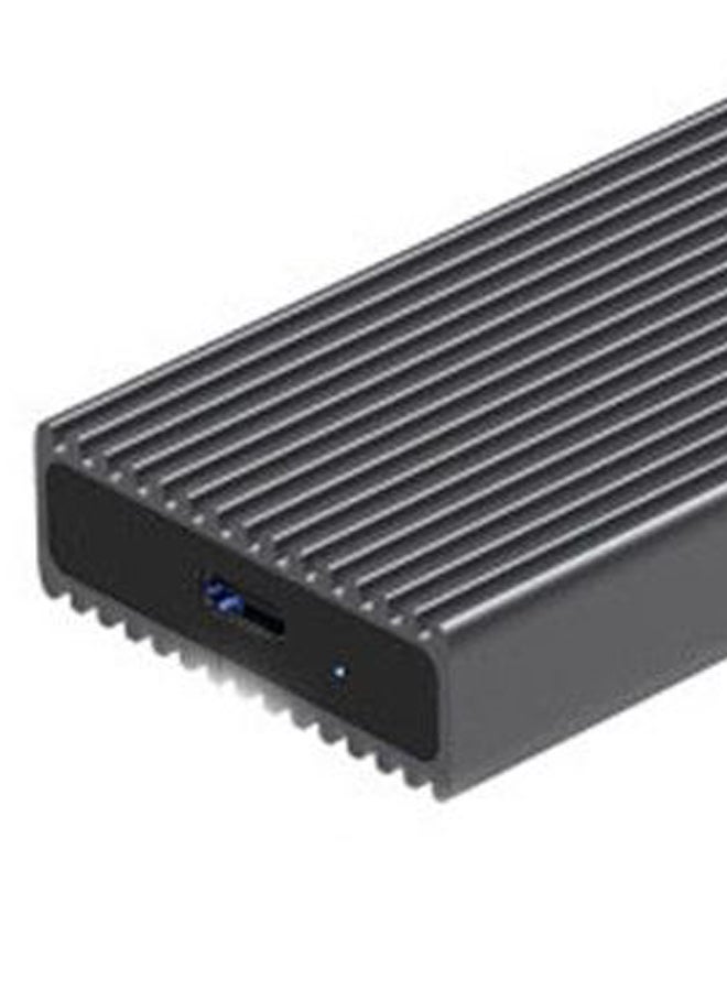 Blueendless - USB 3.1 To M.2 SSD NVME Hard Drive Enclosure Case Grey - Image 1