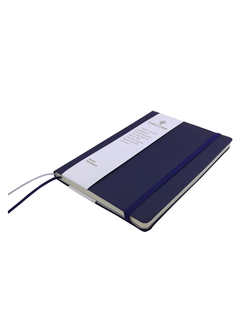 Collins B6 Glassgow Notebook Navy Blue/Light Yellow - Image 2