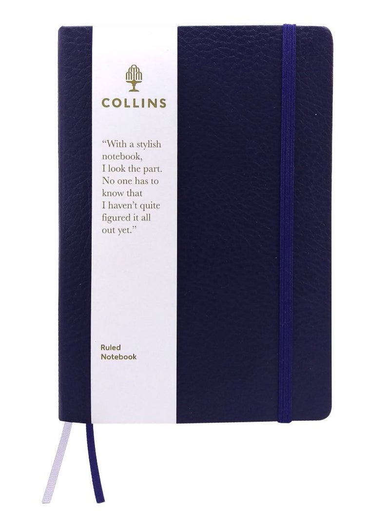 Collins B6 Glassgow Notebook Navy Blue/Light Yellow - Image 1