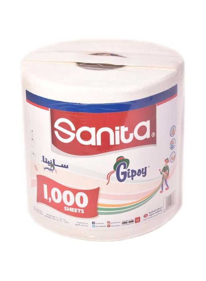 Sanita 100-Piece Gipsy Paper Towel Sheet White 