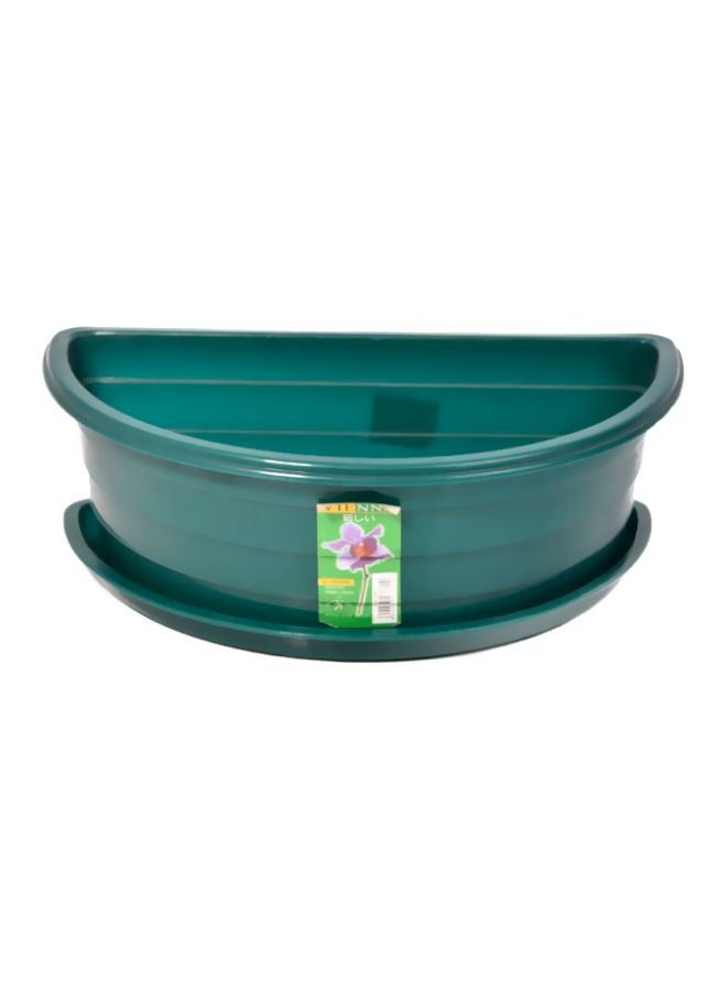 Green Leaf - Plastic Flower Pot Green 2Liters - Image 1