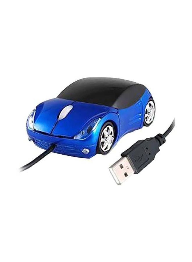 Car Shaped Optical Mouse Blue/Black - Image 1