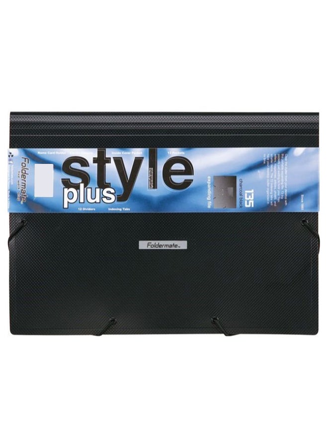 فولدر ميت طقم حافظة ملفات قابل للتوسيع مكون من 13 قطعة أسود