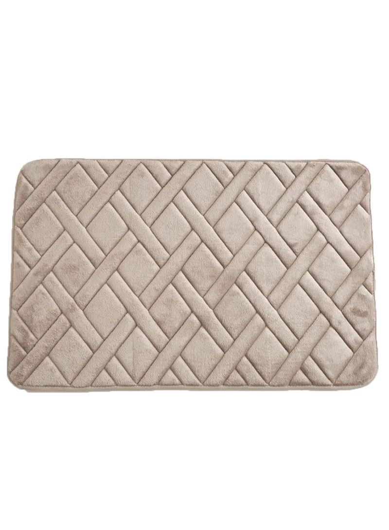 Home Box Essential Memory Foam Bath Mat Beige 50 x 80centimeter