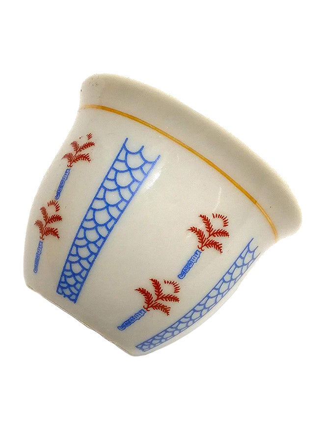 BITA 12-Piece Arabian Cawa Cup Set Beige/Blue/Red 30centimeter  - Image 2