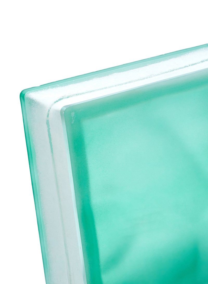 باصرة مكعبات من الزجاج للتزيين أخضر 19x9سم - Image 3